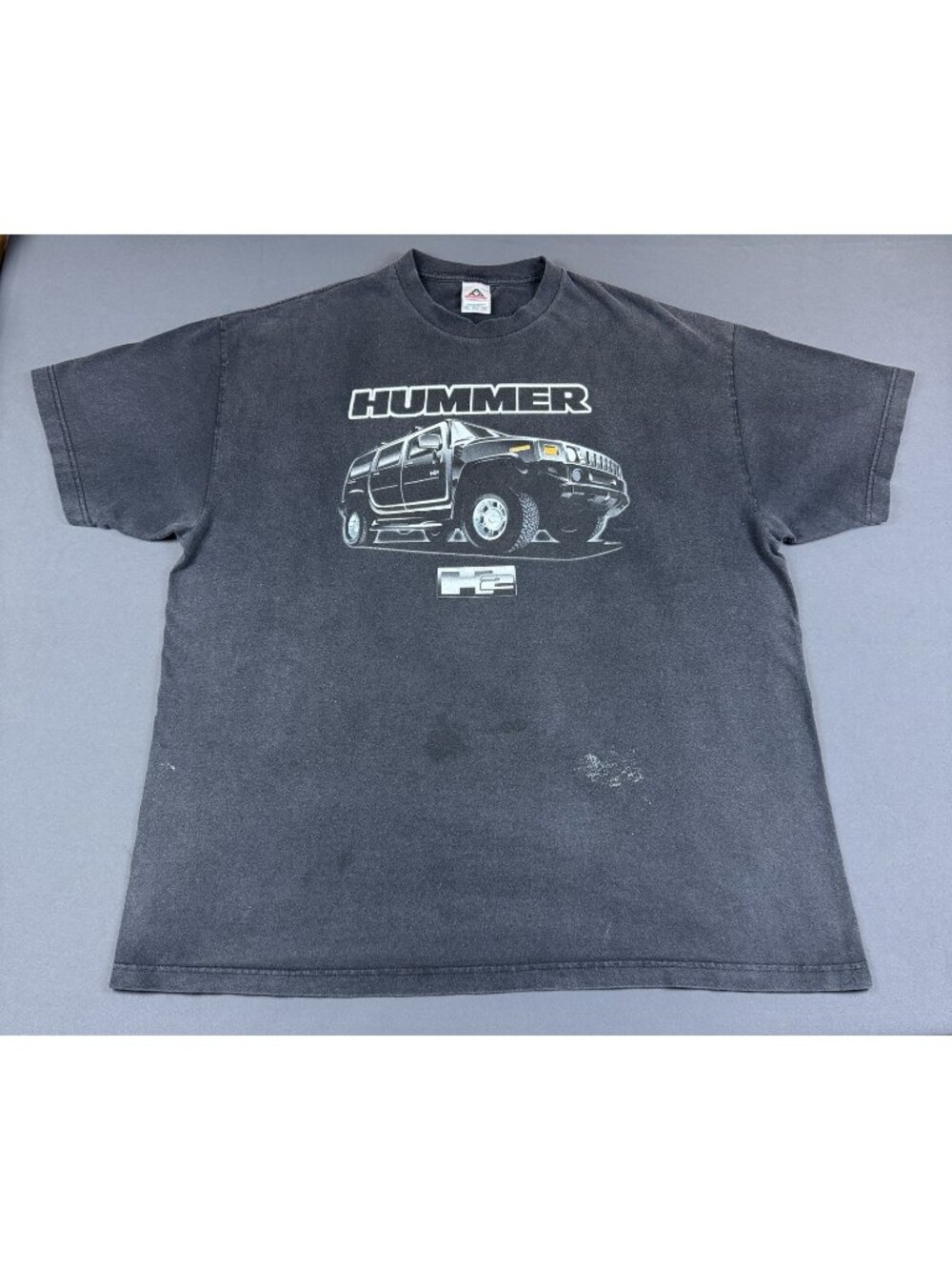 Rare Vintage Y2K GMC Hummer H2 Truck Car Promo Sun Fade Black 2XL Logo
